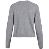 VILA VILA DAMEN STRICKJACKE VIRIL SHORT L/S KNIT CARDIGAN-NOOS Cardigan Medium grey melange