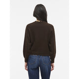 VILA VILA DAMEN STRICKPULLOVER VINIKOLINA Blouse Coffee Bean Melange
