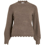 VILA VILA DAMEN STRICKPULLOVER VINIKOLINA Blouse Falcon Melange