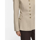 VILA VILA Damen Jacke VIZIKKA Jacket Natural MELANGE