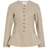 VILA VILA Damen Jacke VIZIKKA Jacket Natural MELANGE