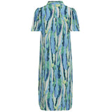 VILA VILA Damen Kleid VIJONA Restudsalg Cloud Dancer BLURRY GRAPHIC