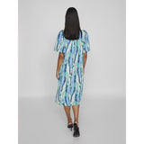 VILA VILA Damen Kleid VIJONA Restudsalg Cloud Dancer BLURRY GRAPHIC