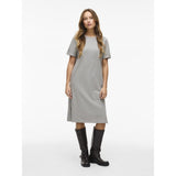 VILA VILA Damen Kleid VINORA Restudsalg Light Grey Melange