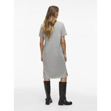 VILA VILA Damen Kleid VINORA Restudsalg Light Grey Melange