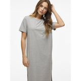 VILA VILA Damen Kleid VINORA Restudsalg Light Grey Melange