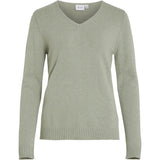 VILA VILA Damen Strick VIRIL Restudsalg Oil Green MELANGE
