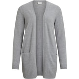 VILA VILA Damen Cardigan VIRIL Cardigan Medium grey melange