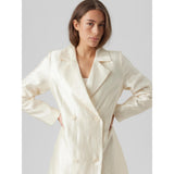 Vero Moda VM MATHILDE LS LANG JACKE D1 Restudsalg Cannoli Cream