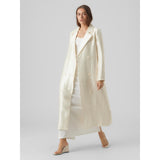 Vero Moda VM MATHILDE LS LANG JACKE D1 Restudsalg Cannoli Cream
