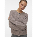 Vero Moda Vero Moda Damen Cardigan VMNOVAH Cardigan Brown Lentil MELANGE