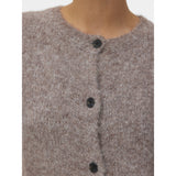Vero Moda Vero Moda Damen Cardigan VMNOVAH Cardigan Brown Lentil MELANGE