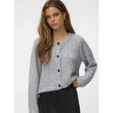 Vero Moda Vero Moda Damen Cardigan VMNOVAH Cardigan Medium grey melange