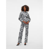 Vero Moda Vero Moda Damen Jeans VMTESSA Restudsalg Bright White BLACK Z EBRA