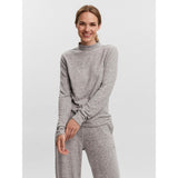 Vero Moda Vero Moda Damenbluse VMCHILL Restudsalg Light Grey Melange