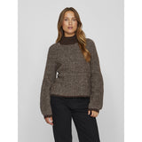 VILA Vila Damen Strick VILORY Knit Coffee Bean