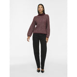 VILA Vila Damen Strick VILORY Knit Port Royale Pattern EGGNOG MELANGE