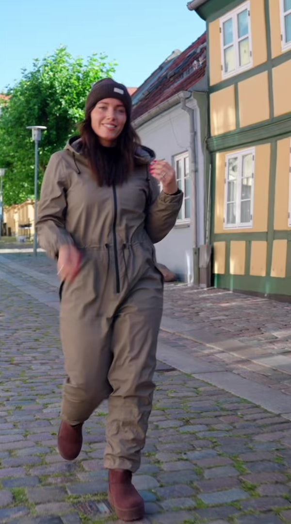 ONLY ONLY Damen wattierter Regenanzug ONLPHILIPPA Rainwear Walnut