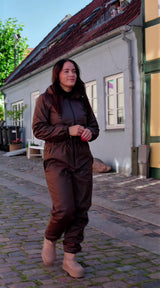 ONLY ONLY Damen wattierter Regenanzug ONLPHILIPPA Rainwear Chocolate Brown