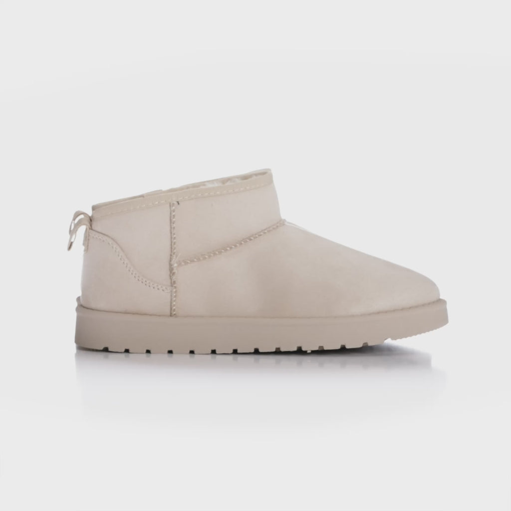 SHOES Sally Damen Teddy Winterstiefel 6353 Teddy boots Beige