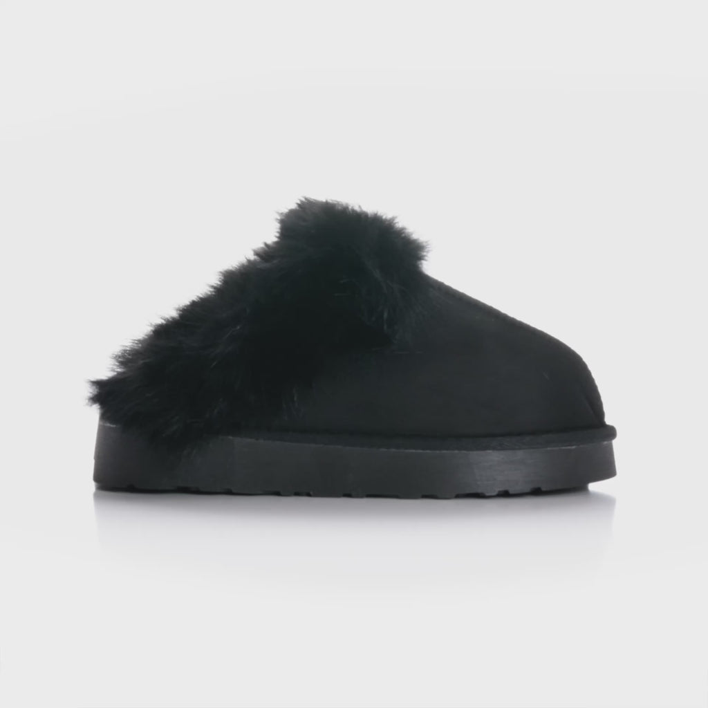 SHOES Emilia Damen Hausschuhe YL-322 Restudsalg Black