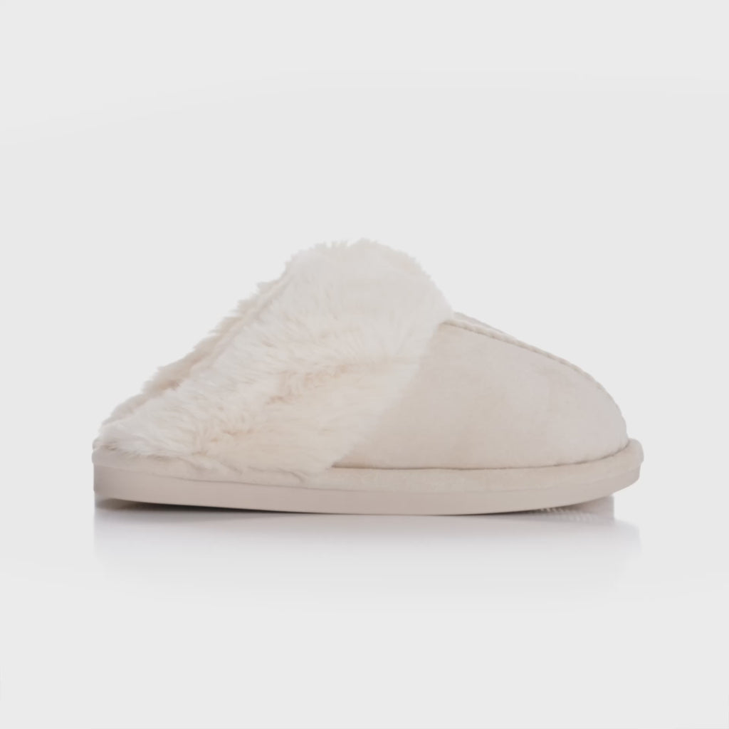SHOES Julle Damen Hausschuhe BNB-15 Restudsalg Beige